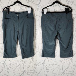 MEC Mountain Equipment Coop Green Mid Rise Hiking Capri Pants